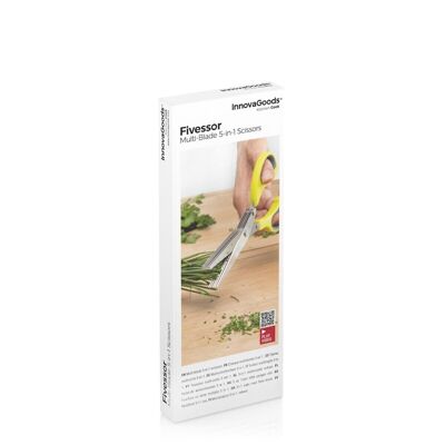 Ciseaux de cuisine multi-coupes Fivessor InnovaGoods 5-en-1