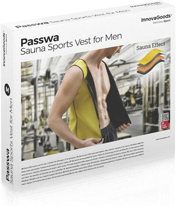 Gilet de sport pour hommes avec effet sauna | Vêtements de sport pour hommes | Gilet de compression pour hommes - InnovaGoods 5