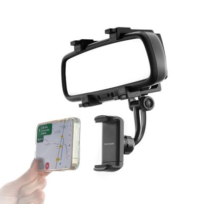 Car Mobile Support Rearview Mirror | Mobile Smartphone Support | Car Mobile Support | Stropp Car Mobile Phone Holder - InnovaGoods