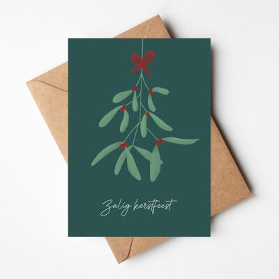 Weihnachtskarte | Mistel