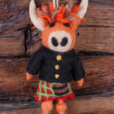 Hamish The Highland Cow Decoration - One Colour