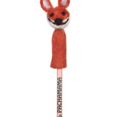 Handfelted Animal Pencil Topper - Fox