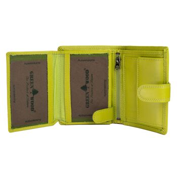 Portefeuille en cuir pour femme Ken Portefeuille pour homme avec compartiment à monnaie RFID 5