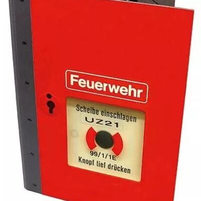 Klemmmappe - Feuermelder aus Holz