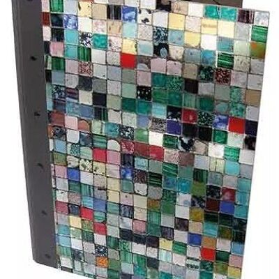 Carpeta de clips - mosaico de madera