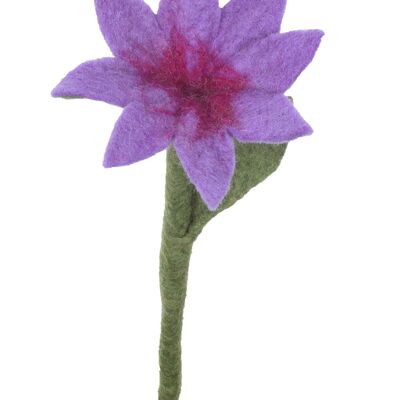 Hand Felted Flower - Purple