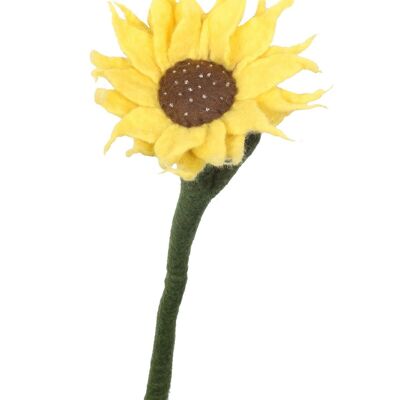 Hand Felted Sunflower - Yellow