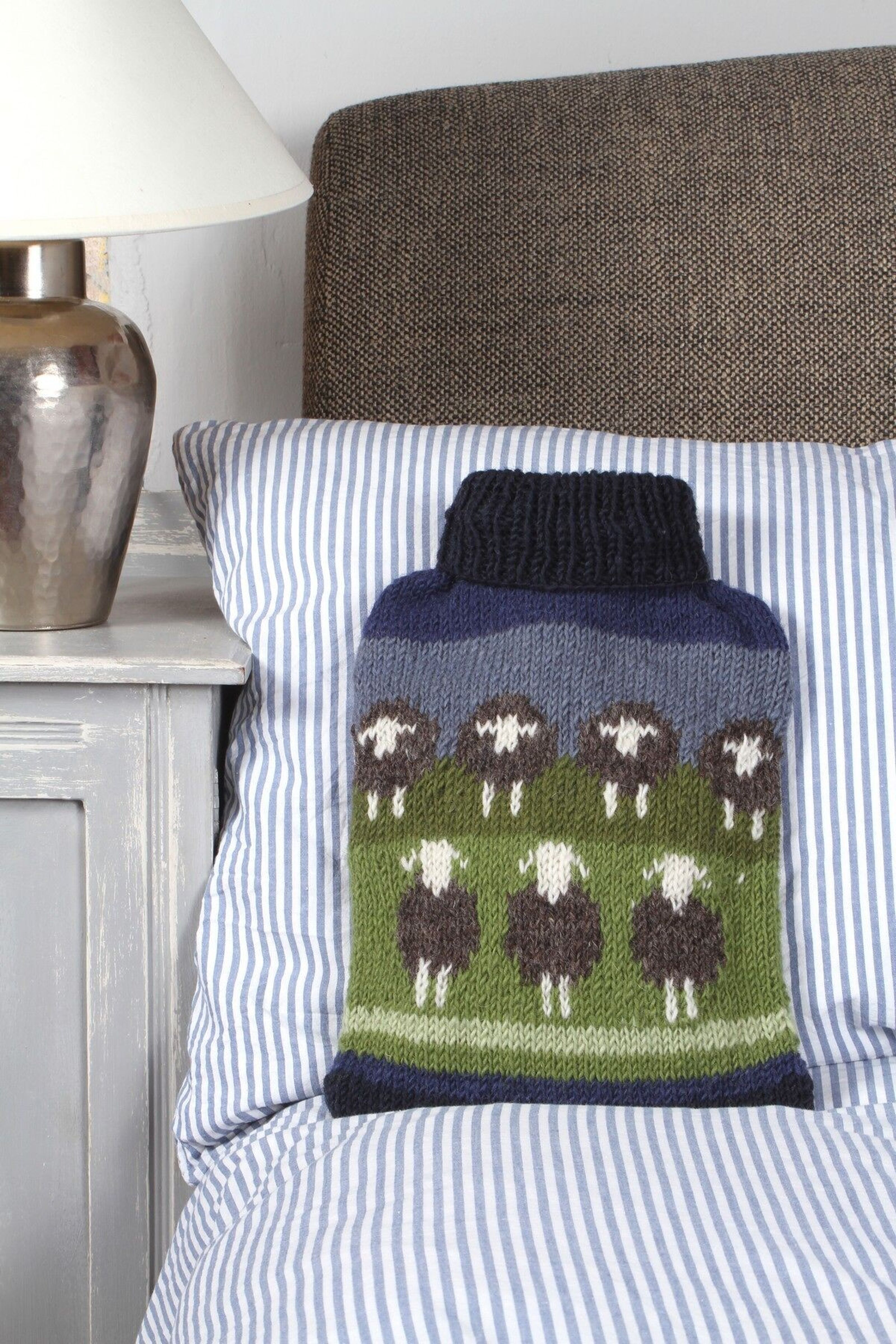 Sheep Hot Water Bottle Cover, Knitting Patterns