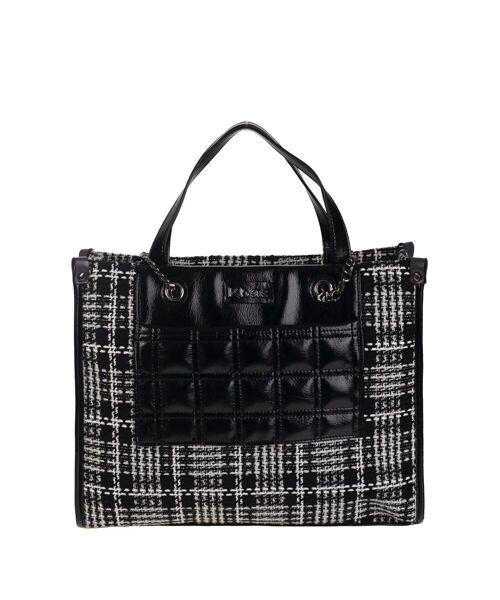 TOTE TWEED NEGRO