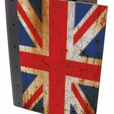 Clip folder - Union Jack made of wood