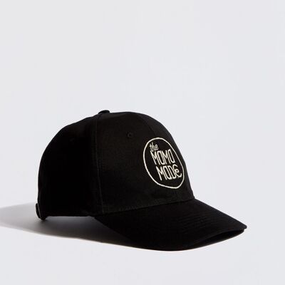 Gorra de béisbol negra (añade tu propio logo)