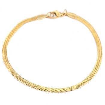 Bracelet en or chaîne minimale