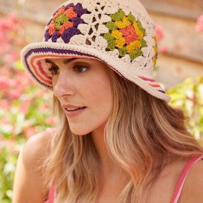 Woodstock Cotton Bucket Hat Cream - One Colour