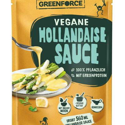 Salsa holandesa vegana | Mezcla de verdura holandesa de GREENFORCE 100 g rinde 560 ml | Sin gluten, sin azúcar y listo en 10 minutos