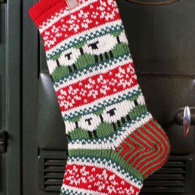 Christmas Sheep Stocking - One Colour