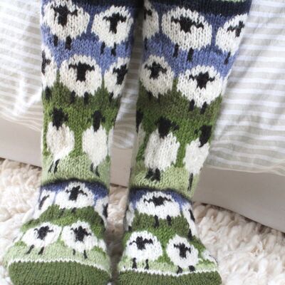 Flock Of Sheep Long Socks - Socks