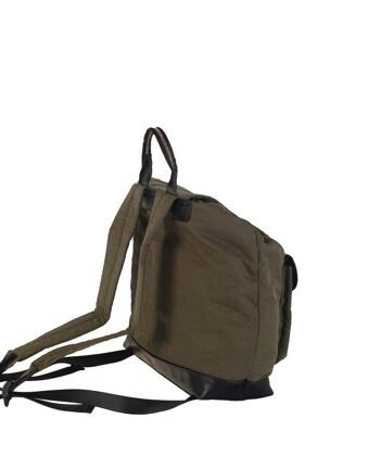 MOCHILA NYLON KAKI 2