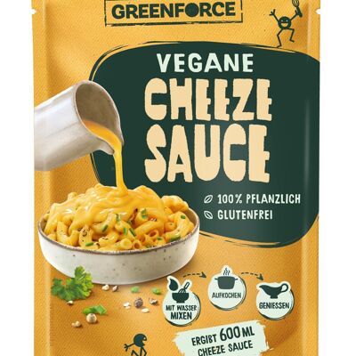 Salsa De Queso Vegano | Mezcla de salsa de queso vegetal de GREENFORCE 80 g rinde 600 ml | Sin gluten, sin azúcar y listo en 10 minutos