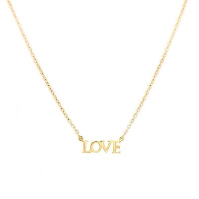 Gold necklace self love
