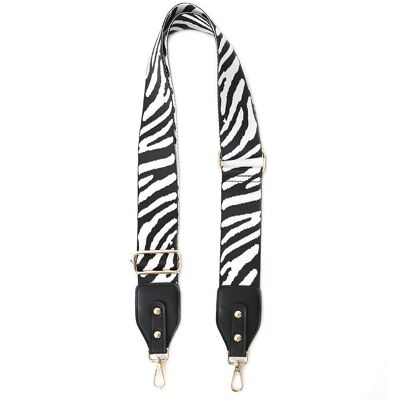 Bag strap zebra white