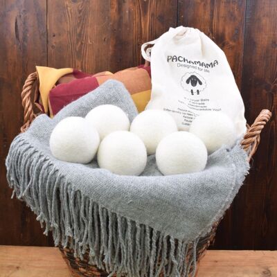 Cream Dryer Balls Pk 6 - One Colour