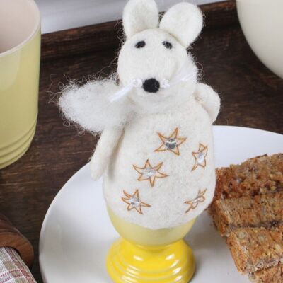 Angel Mouse Egg Cosy - One Colour
