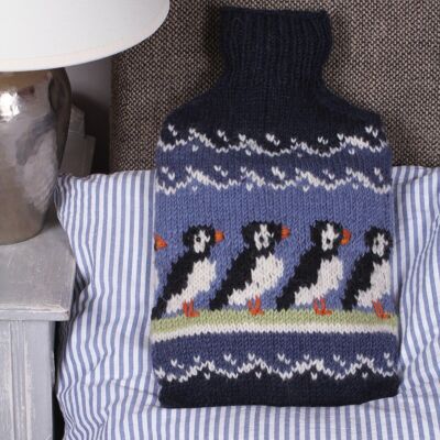 Circus Of Puffins Hot Water Bottle - One Colour