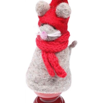 Christmas Mouse Egg Cosy - One Colour