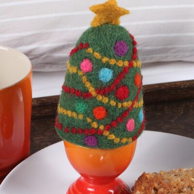 Christmas Tree Egg Cosy - One Colour