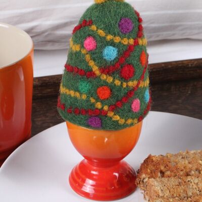 Christmas Tree Egg Cosy - One Colour