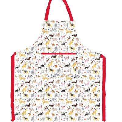 Debonair Dogs Xmas Recycled Cotton Apron with Pocket
