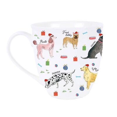 Tazza Debonair Dogs Xmas da 20 once - 30% ceramica riciclata