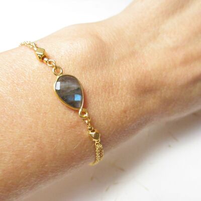 Bracelet goutte Labradorite