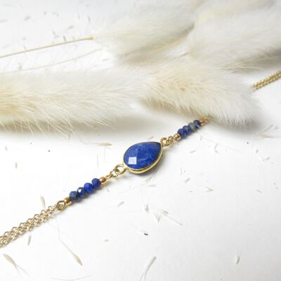 Lapis Lazuli drop bracelet