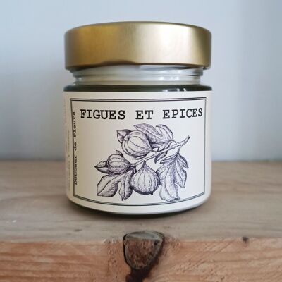 Candle 180gr Fig and Spices soy and rapeseed waxes