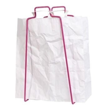 Porte-sacs en papier HELSINKI rose framboise 1
