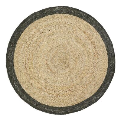 YHUKI OLIVE S jute & wool rug