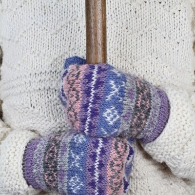 Finisterre Lined Mittens - Jacaranda