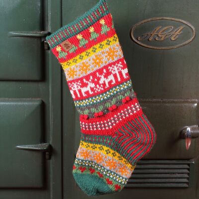 Reindeer Christmas Stocking - One Colour