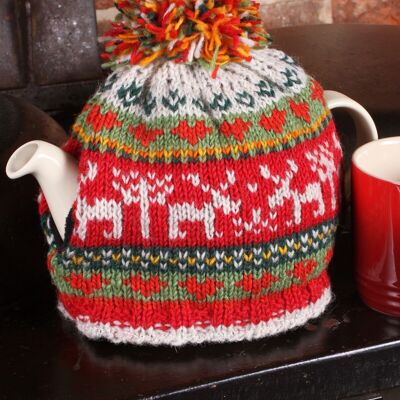 Reindeer Christmas Tea Cosy - One Colour