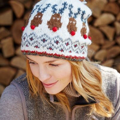 Rudolf Christmas Bobble Beanie - Rudolf