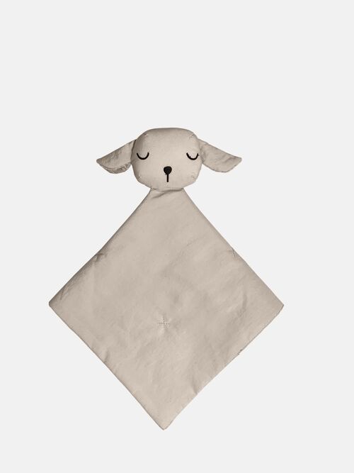 DOU DOU: La mascota de peluche con la mantita doudou - Color Beige - Lovely Lamb - Airy - 7AM BEBÉ - Colección Algodón