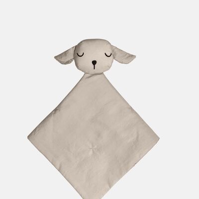 DOU DOU: La mascota de peluche con la mantita doudou - Color Beige - Lovely Lamb - Airy - 7AM BEBÉ - Colección Algodón