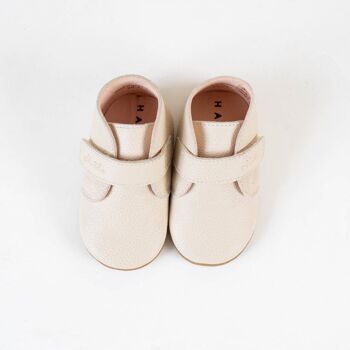 Chaussons bébé premiers pas en cuir souple "Moon" 2