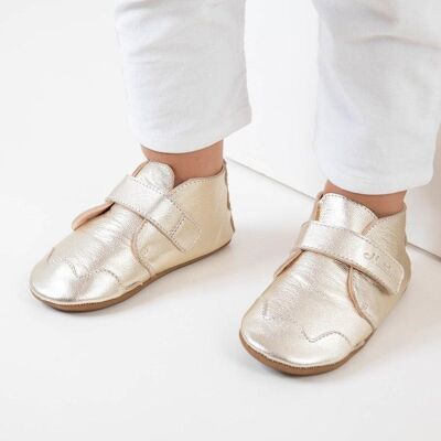 Baby first steps slippers in soft leather "Sisi"