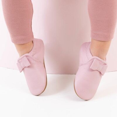 Chaussons bébé premiers pas en cuir souple "Lalla"