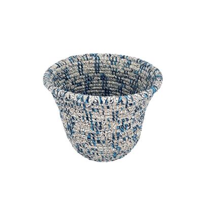 Galou - blue wax paper basket