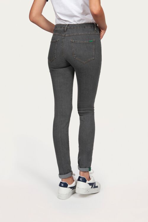 Victoria Grey – Jeans slim gris éco-responsable