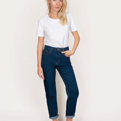 Manyara – Eco-responsible blue Mom jeans