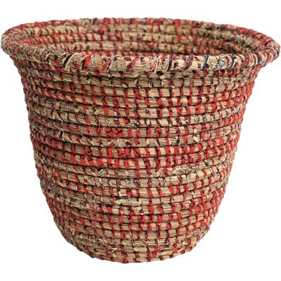 Galou - red wax paper basket